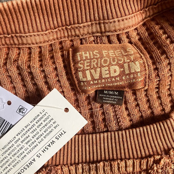 NEW American Eagle Waffle Sweatshirt - Picture 2 of 5